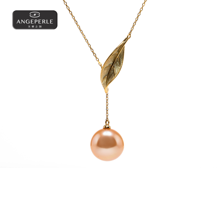 ANGELPERLE S925 Silver Freshwater Pearl China Red Pendant