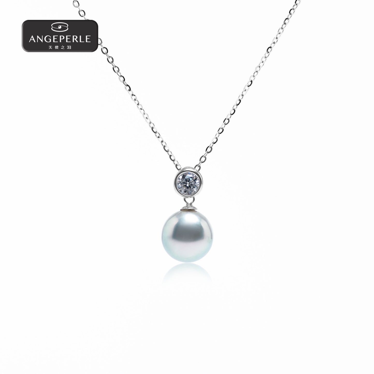 ANGEPERLE Akoya madama Pearl Pendant 8-9mm TSGY186