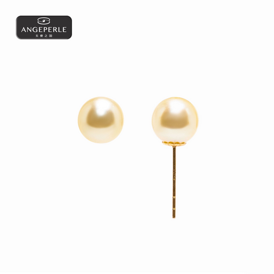 ANGEPERLE Akoya pearl High quality earrings 6-6.5mm(TSJ128)