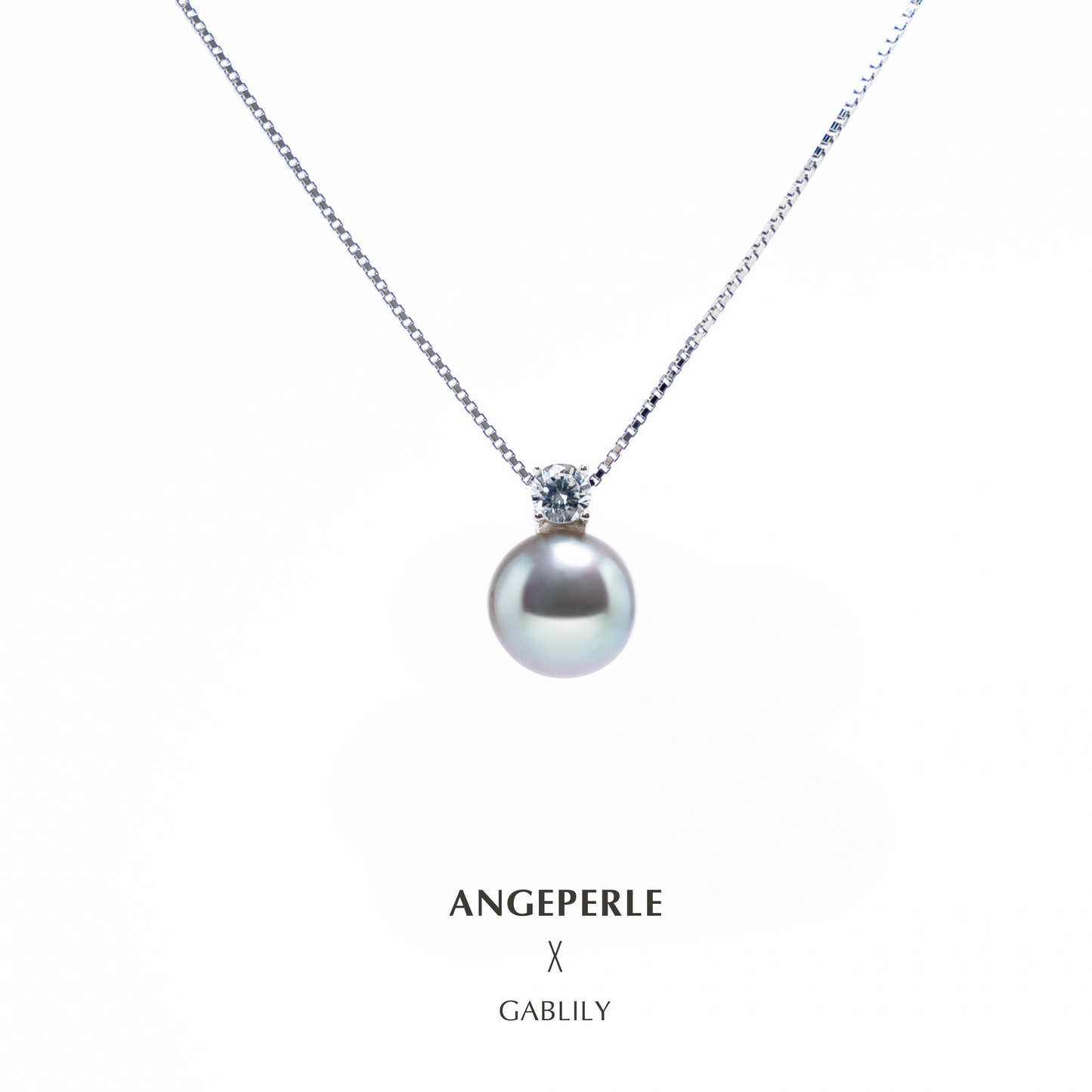 ANGEPERLE Seawater pearl Akoya Madama pendant 7-8mm S925 TSJCY943