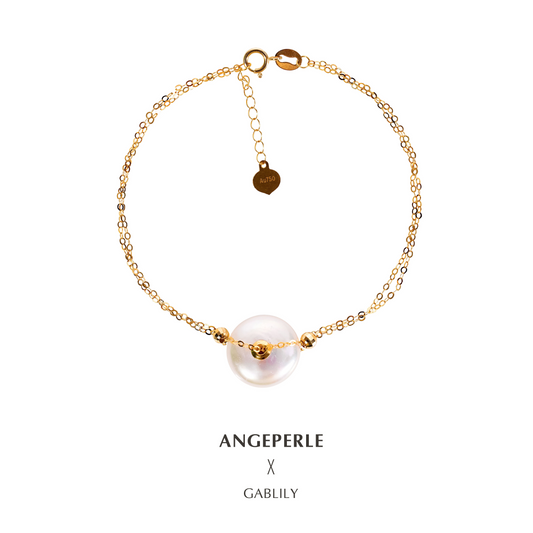 ANGEPERLE Freshwater Pearl and Clasp Bracelet 12-13mm TSJCY523