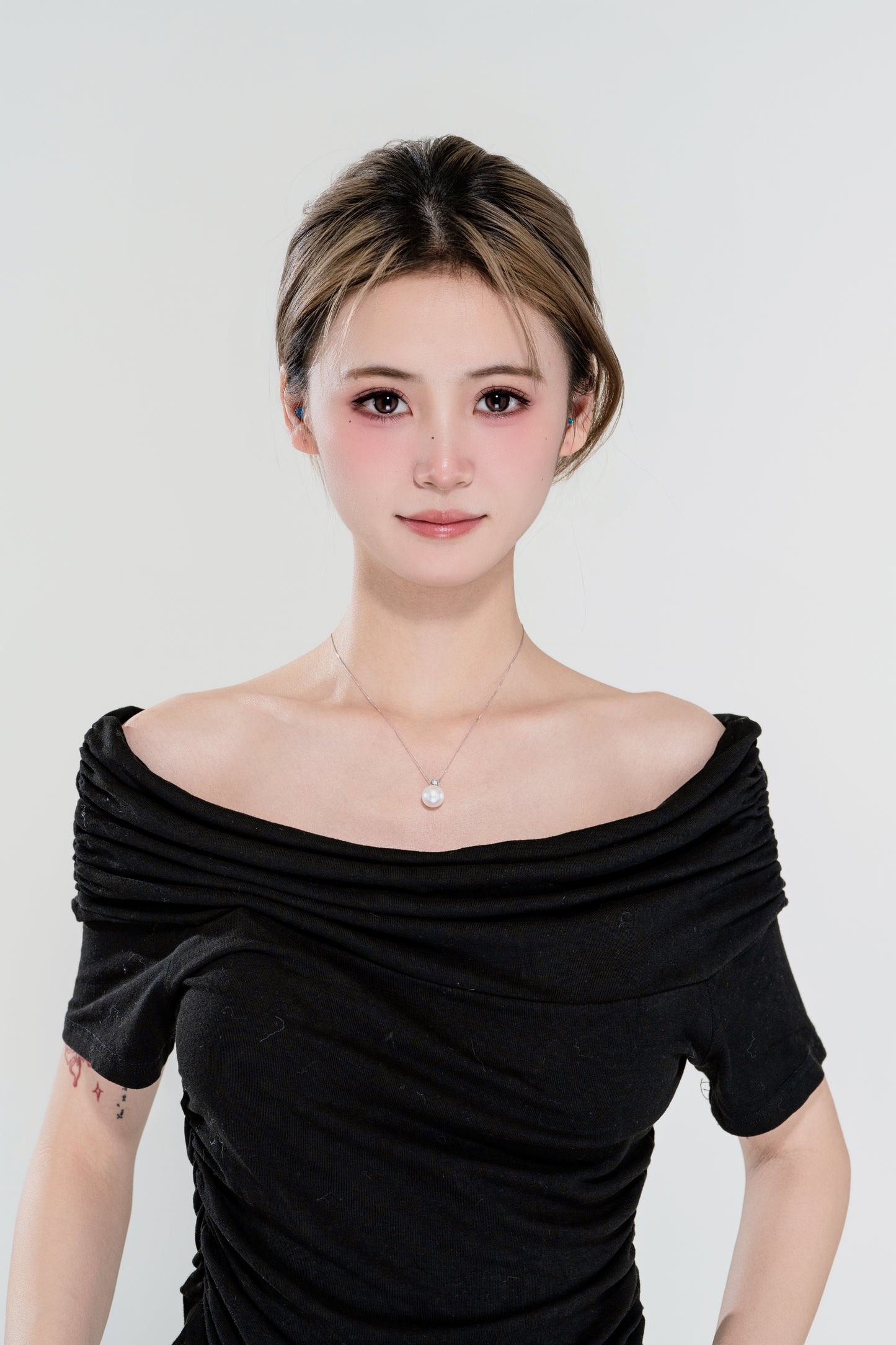 天使之淚 18K金卡地亞鏈海水珍珠aKoya吊墜(zpjcy169)