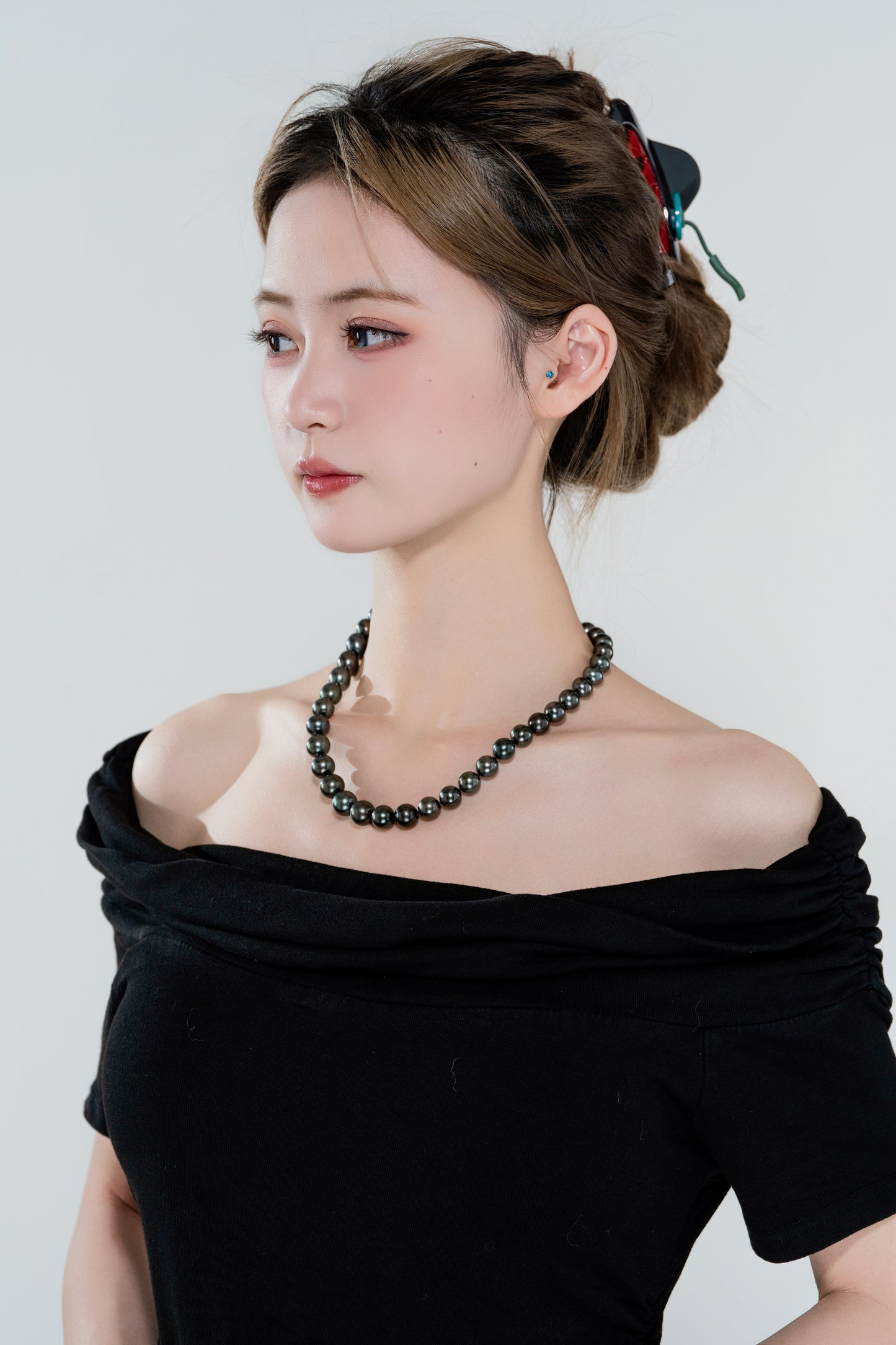 天使之淚 14K金海水珍珠大溪地全珠項鍊(BPJCY660)