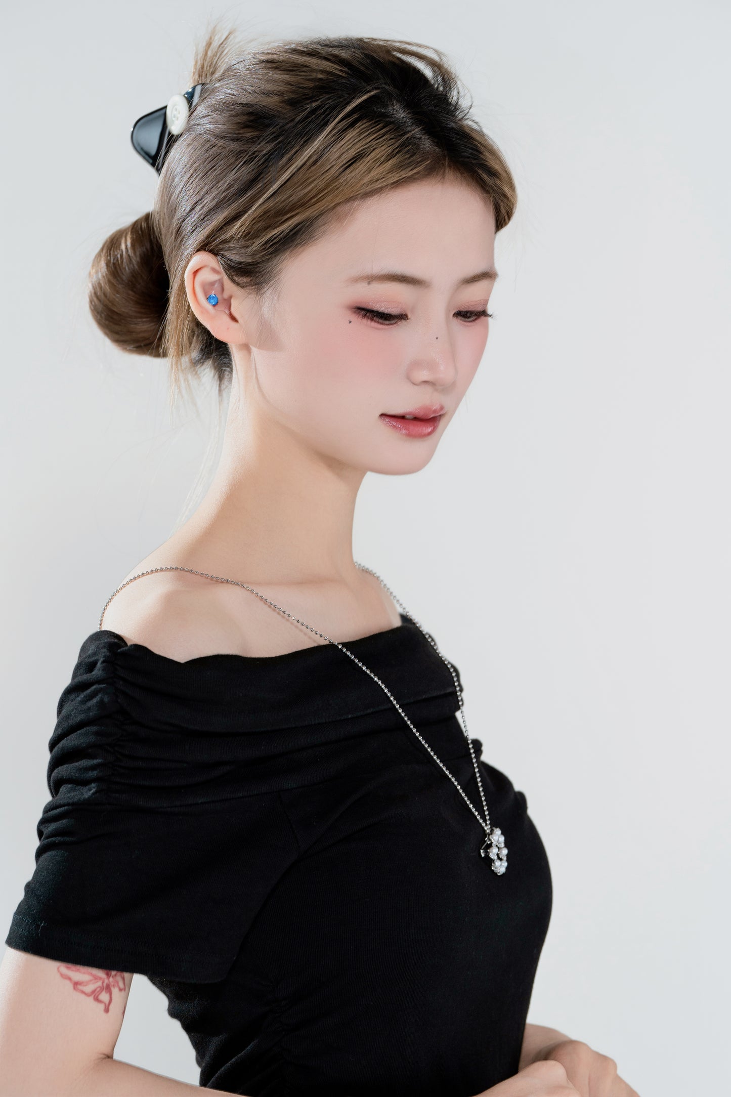 天使之淚 合金淡水珍珠★白麗花環胸針送鍊子(TSXY088)