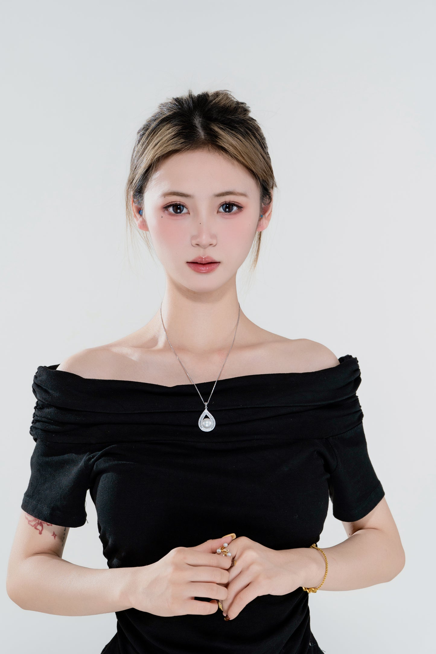 天使之淚 S925銀淡水珍珠派遣白麗吊墜(TSSLF181)