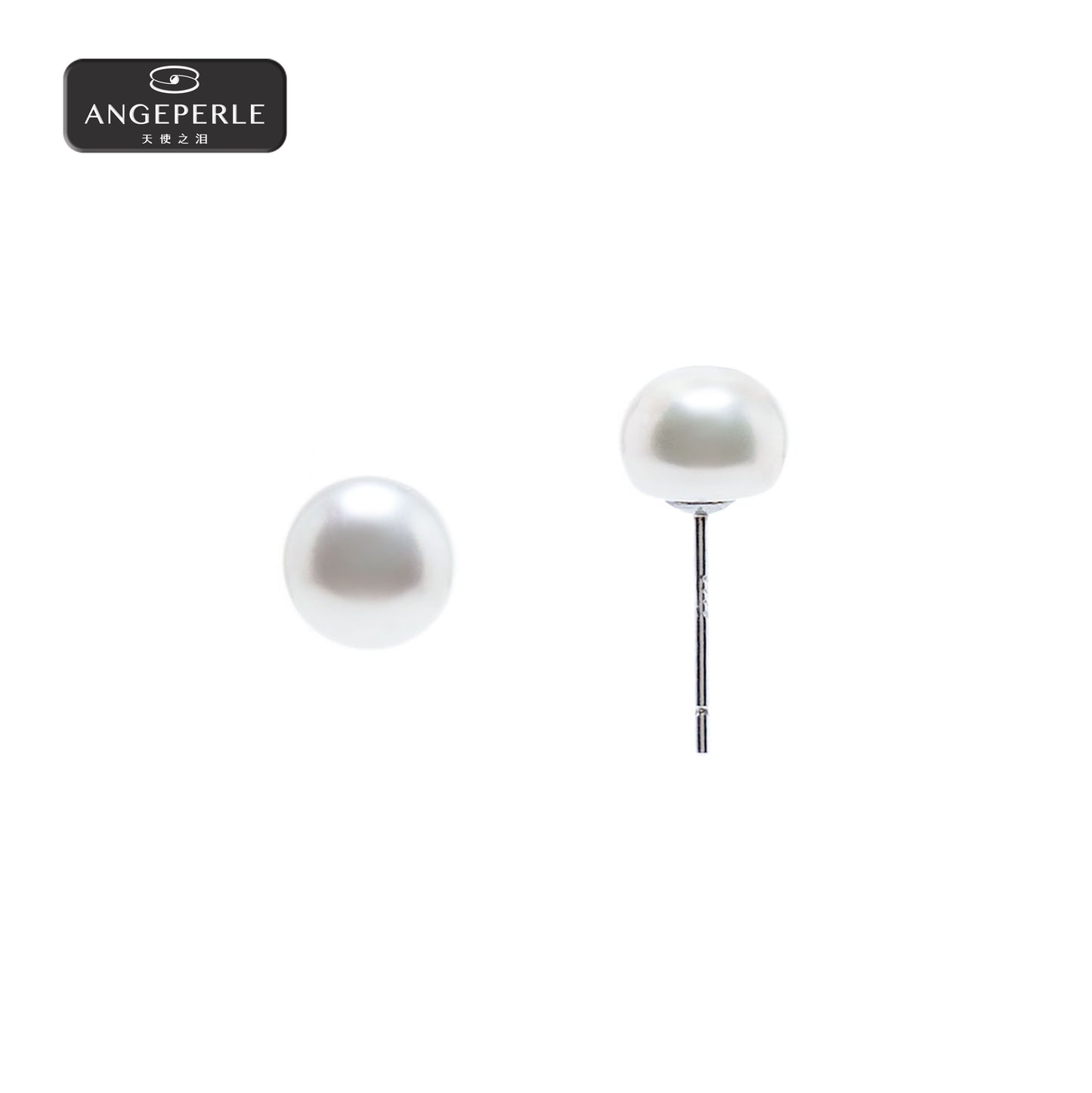 天使之淚 S925銀淡水珍珠簡約型耳環(HY02)