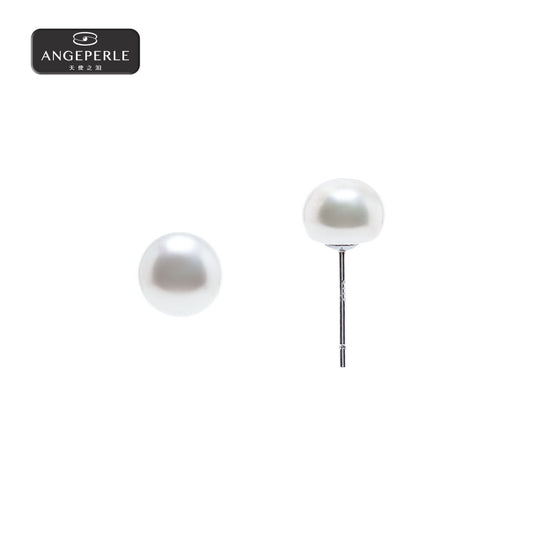 天使之淚 S925銀淡水珍珠簡約型耳環(HY02)