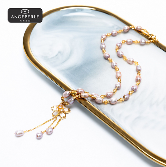 天使之淚 合金淡水珍珠項鍊(SYSL13)
