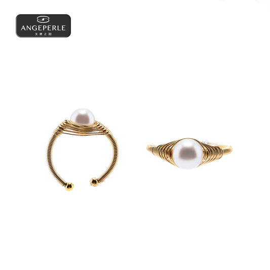 天使之淚 富貴繞絲淡水珍珠戒指SYSL21