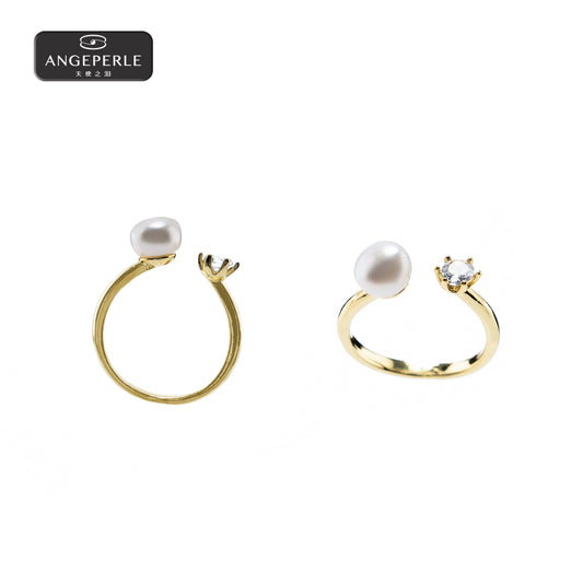 天使之淚 一束星光淡水珍珠戒指(SYXY011)