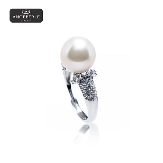 天使之淚 S925銀淡水珍珠★白麗戒指(TSAW131)