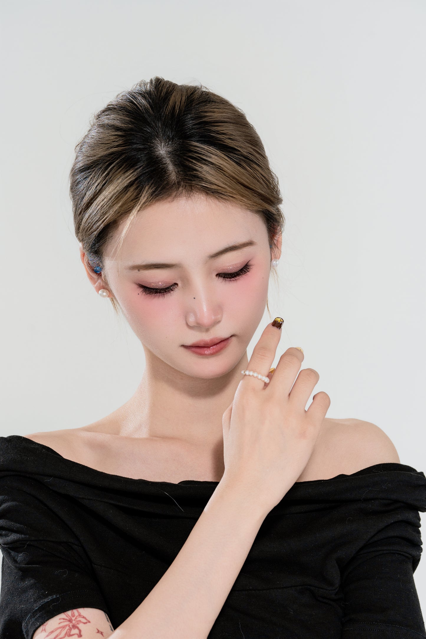 天使之淚 18K金淡水珍珠★白麗戒指(TSGY017)