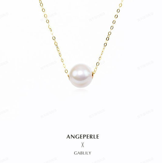 天使之淚18K金路路通淡水珍珠派遣白麗項鍊(TSGY1120)