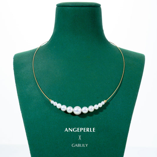 天使之淚 18K金淡水珍珠★白麗珍珠項鍊(TSGY123)