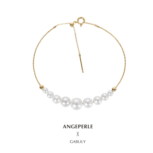 ANGELPERLE Freshwater Pearl Gablily Pearl Bracelet(TSGY124)