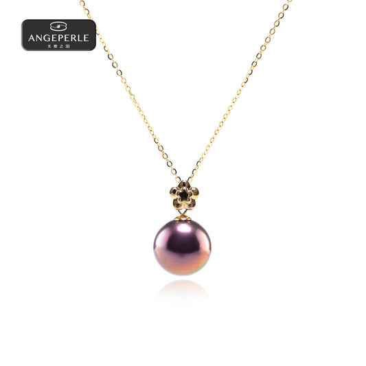 ANGEPERLE Buckle Freshwater Pearl Different Color Edison Pendant(TSGY240)