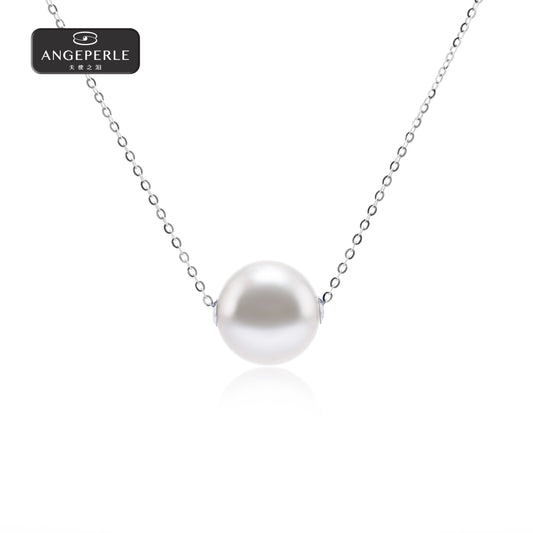 天使之淚 18K金貼片淡水珍珠★白麗路路通吊墜(TSJ313)