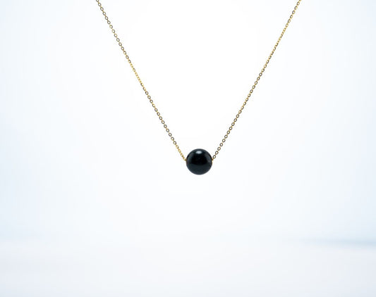 ANGELPERLE Plated Seawater Pearl Tahitian LuLuTong Pendant (TSJ526)