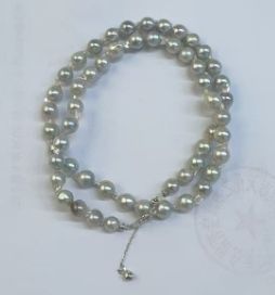 ANGELPERLE S925 Silver Seawater Pearl Madama Baroque Necklace(TSJ548)