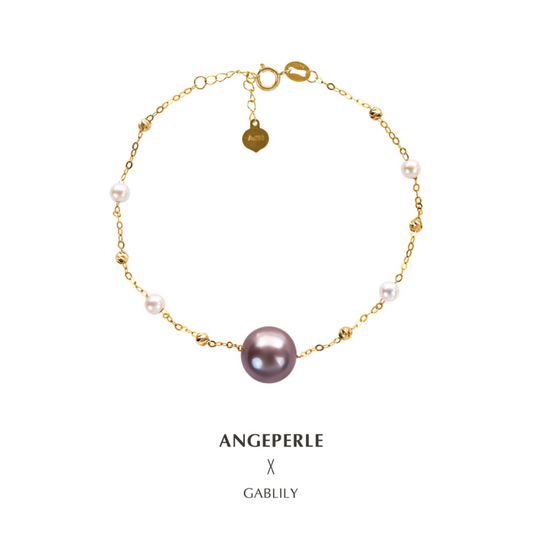 ANGEPERLE Xiaomi Bead Purple Bead Starry Sky Bracelet (TSJCY237)
