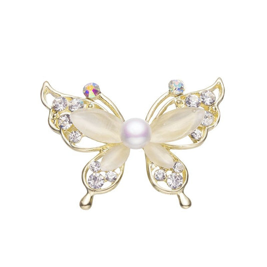 天使之淚 合金淡水珍珠蝴蝶胸針(TSJH002)