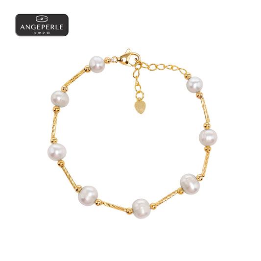 天使之淚 合金淡水珍珠手鍊(TSSL094)