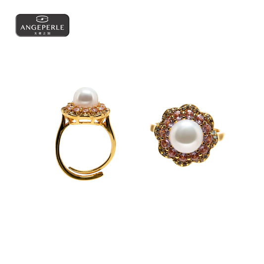 天使之淚 合金淡水珍珠戒指(TSSL170)