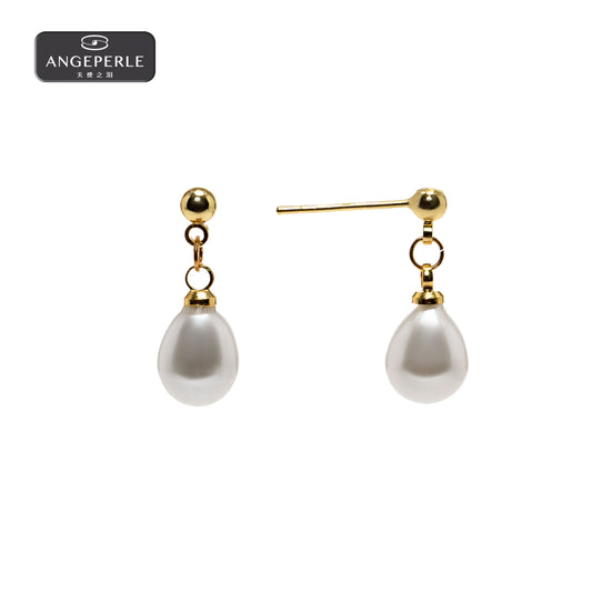 天使之淚 合金淡水珍珠耳環(TSSL175)