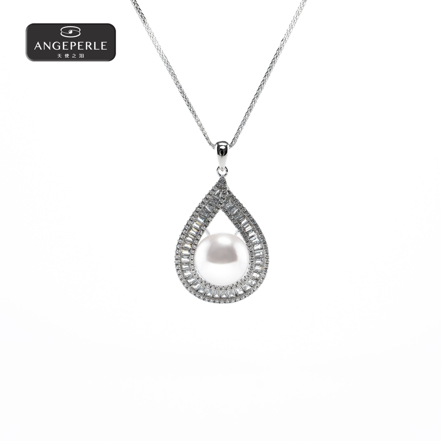 天使之淚 S925銀淡水珍珠派遣白麗吊墜(TSSLF181)