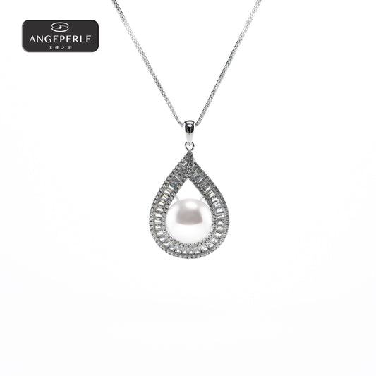 天使之淚 S925銀淡水珍珠派遣白麗吊墜(TSSLF181)