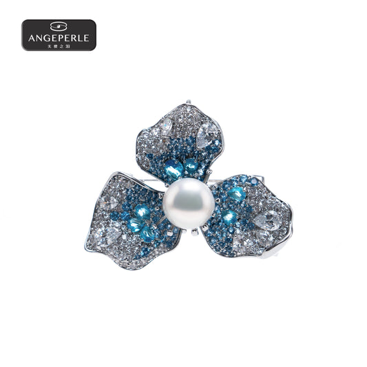 天使之淚 合金淡水珍珠★白麗珍珠胸針(TSXX243)