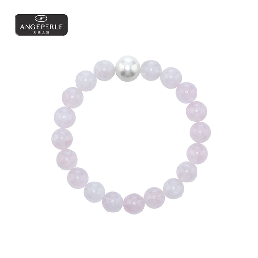 ANGELPERLE Freshwater Pearl Gablily Crystal Pearl Bracelet (TSYH13)
