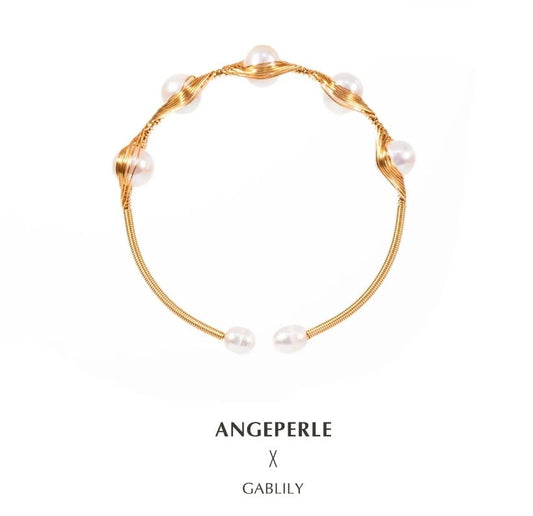 天使之淚 淡水珍珠繞絲手鐲(TSYM128)