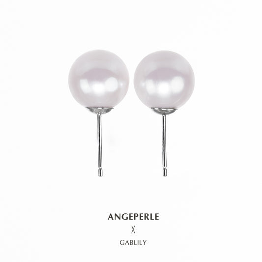 ANGEPERLE S925 Silver Gablily Freshwater Earrings(TSZL821)