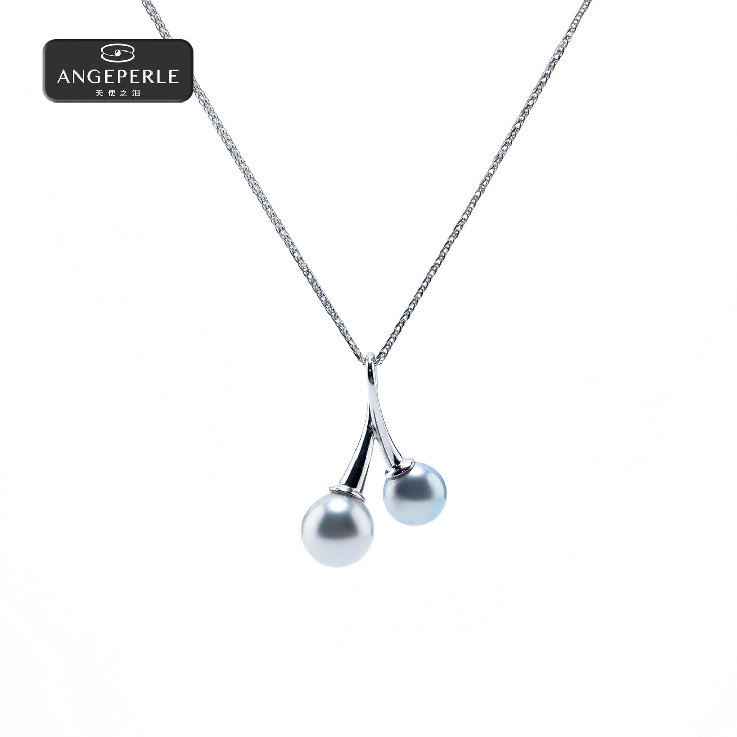 ANGELPERLE S925 Silver Seawater Pearl Madama Pearl Pendant (TSZZN108)