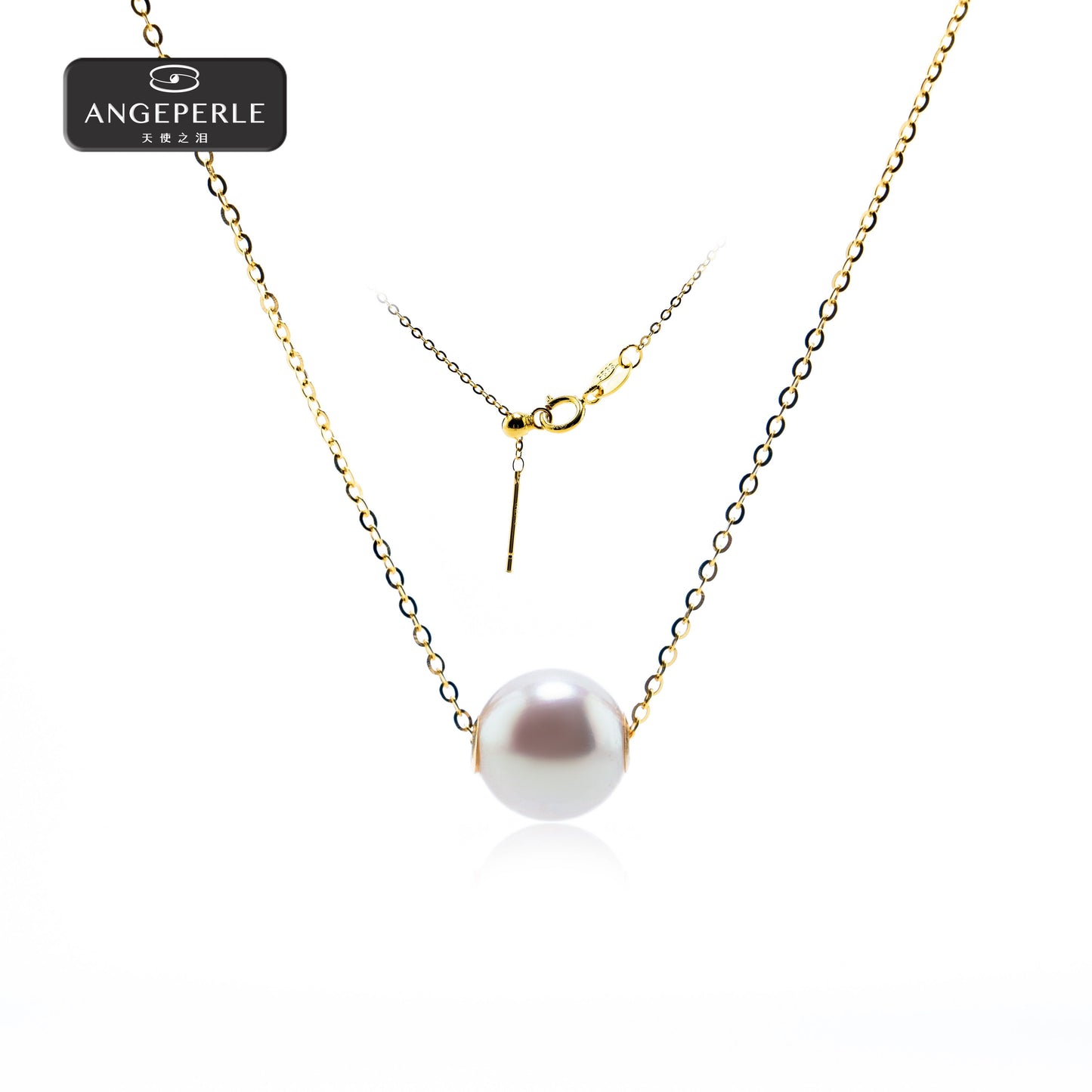 ANGELPERLE Plated Seawater Pearl Akoya LuLuTong Pendant(TSZZN128)