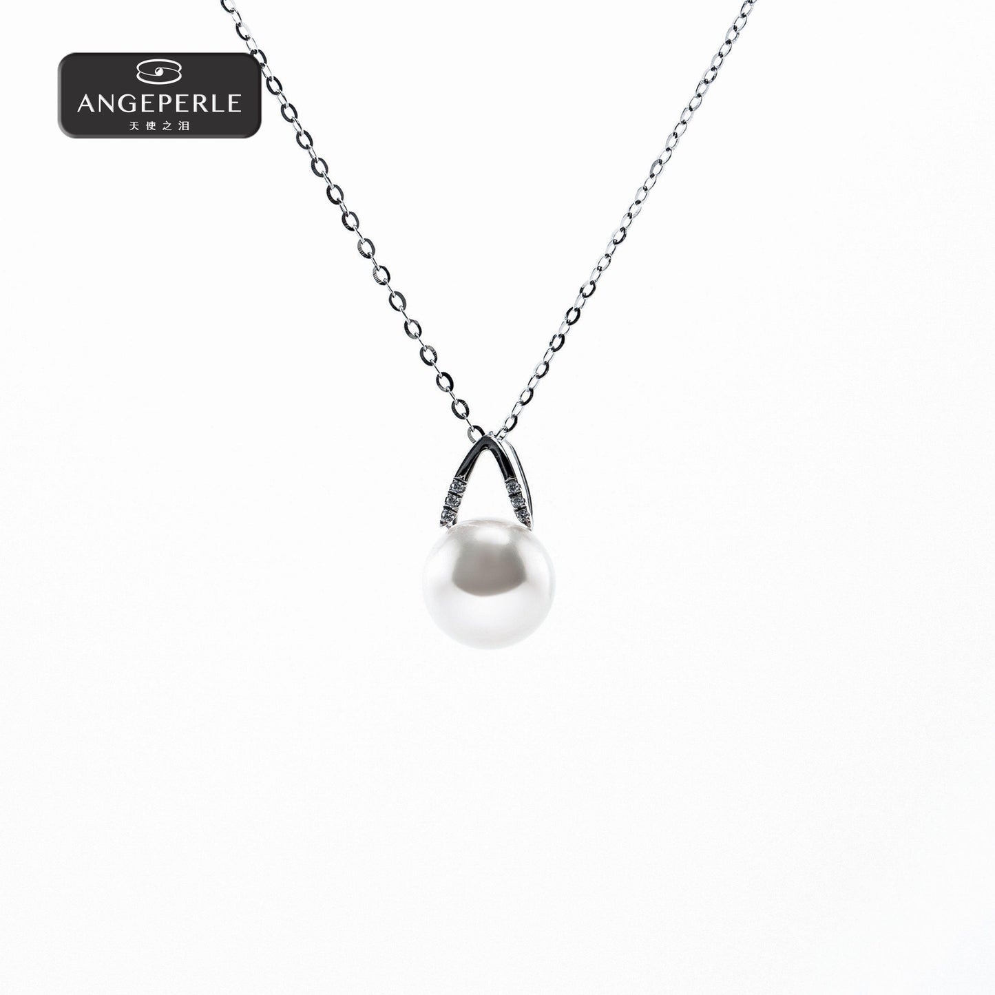 エンジェルの涙 18Kゴールド留め具の海水真珠アコヤ真珠ペンダントTSJ470