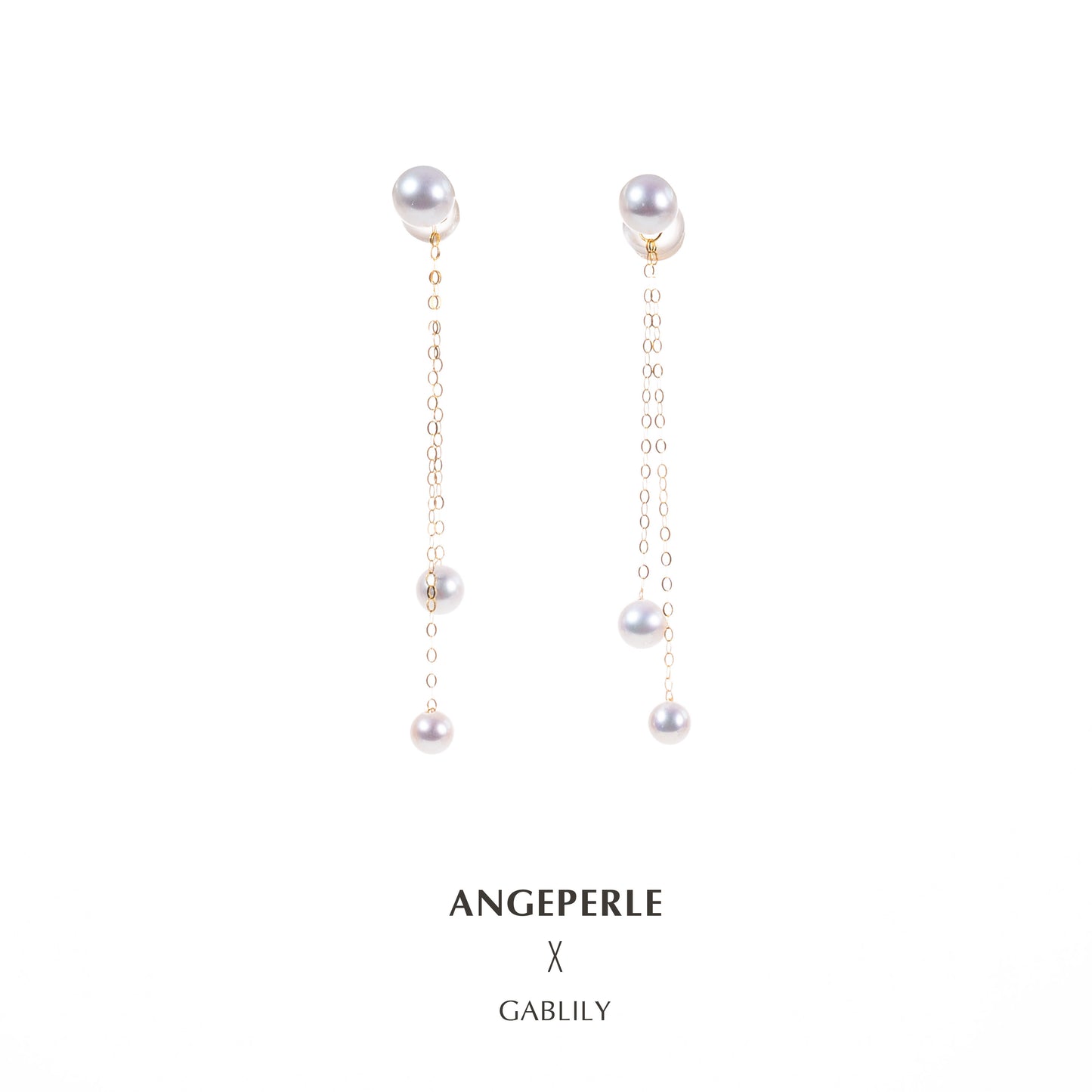 天使の涙 - 生き生きとした18Kゴールド淡水パールホワイトデューイヤリング(両用)TSJCY653