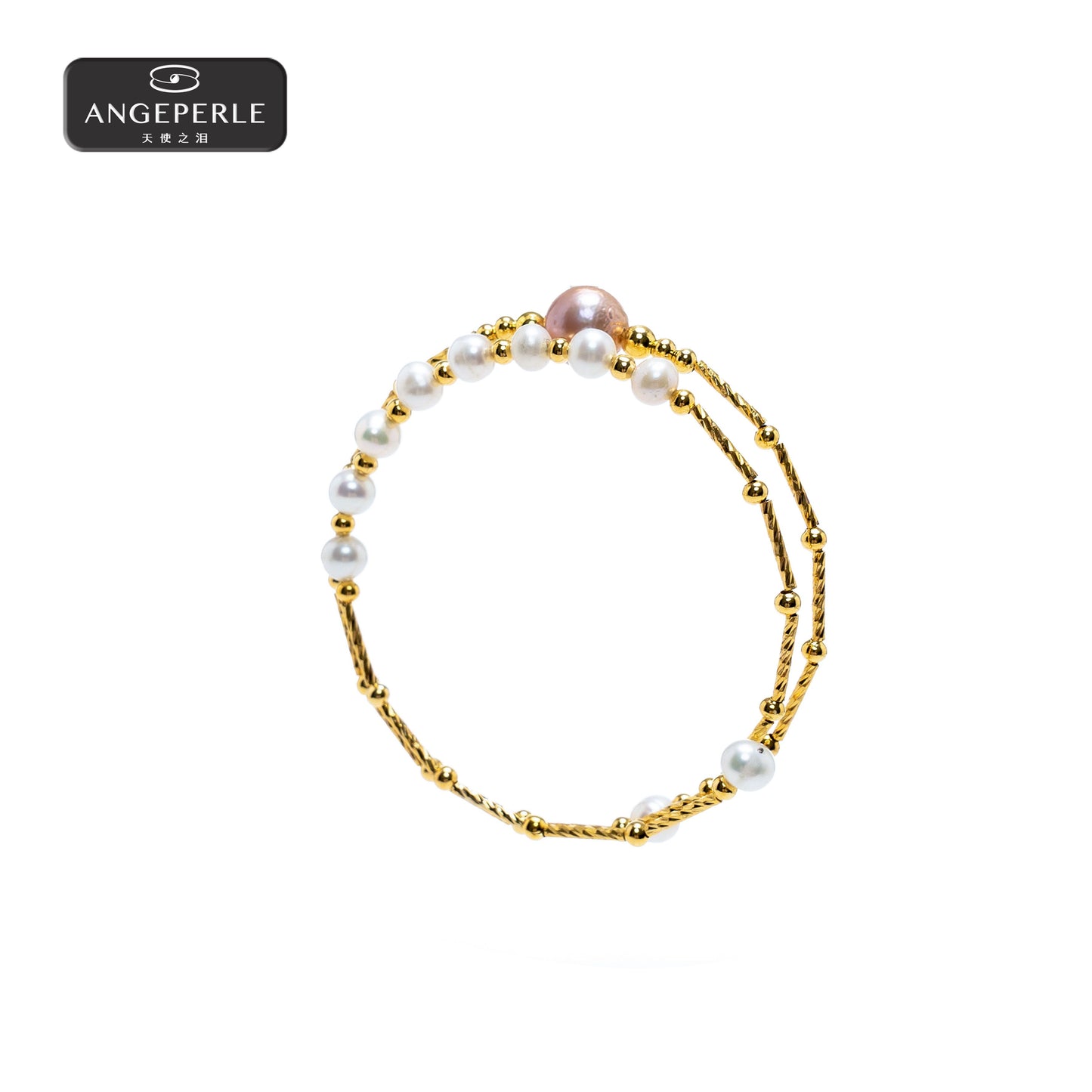 エンジェルズティアーズ合金淡水真珠エジソンブレスレットTSSL119
