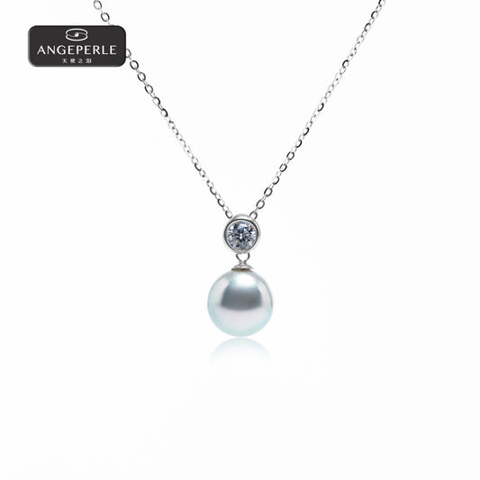 ANGEPERLE Saltwater Pearl Baroque Pendant 8-9mm TSGY186