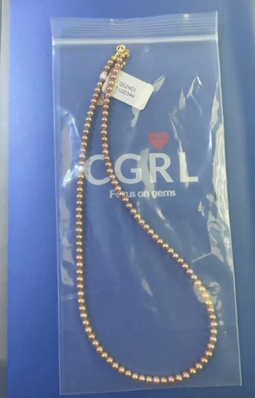 ANGELPERLE Sunrise Freshwater Pearl Baby Purple Rice Pearl Tail Chain Necklace(TSJCY706)