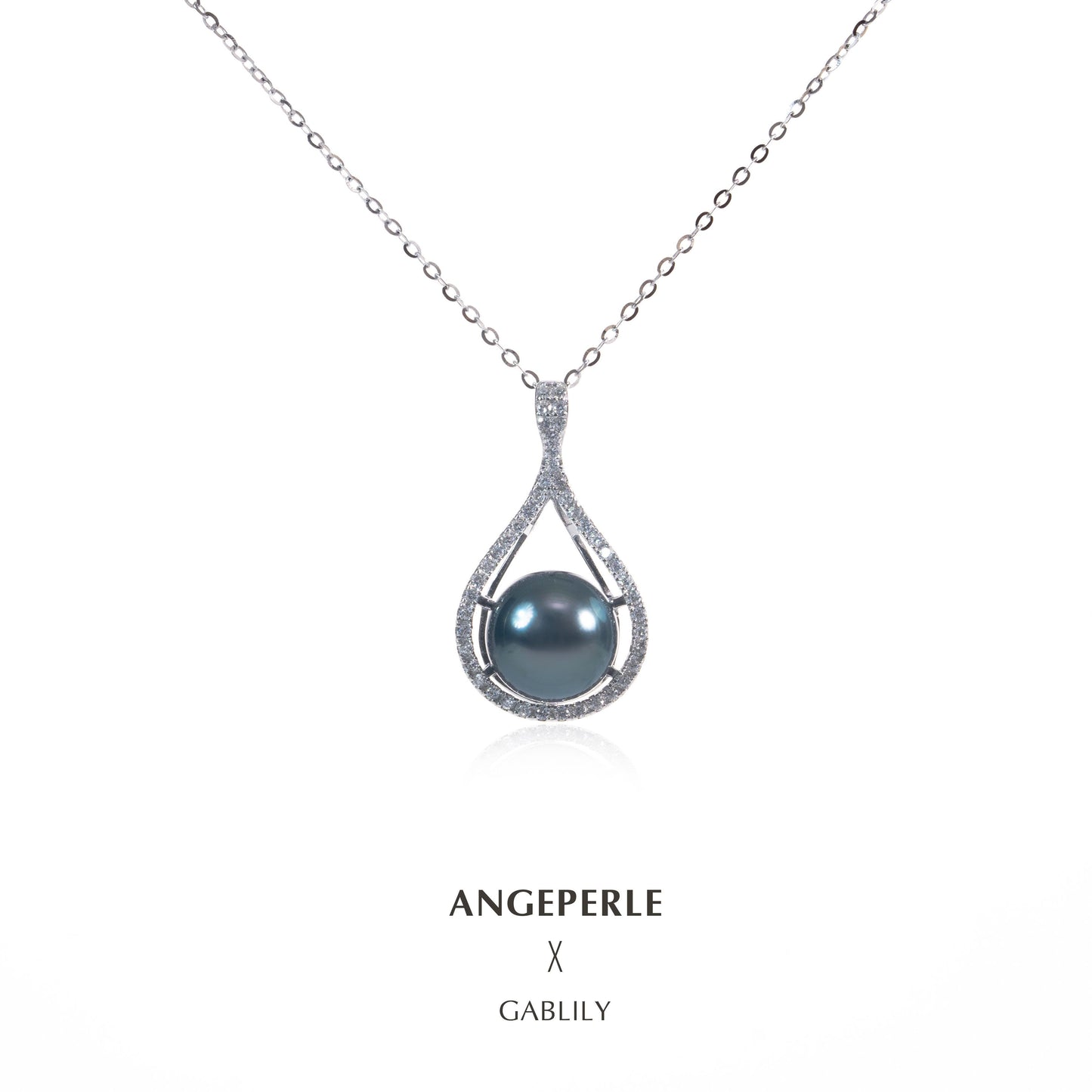 天使之淚 S925銀海水珍珠大溪地美人魚之淚吊墜(TSJCY736)