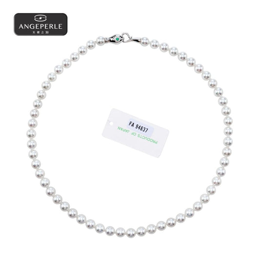 天使之淚 S925銀海水珍珠akoya珍珠項鍊(TSSLF223)