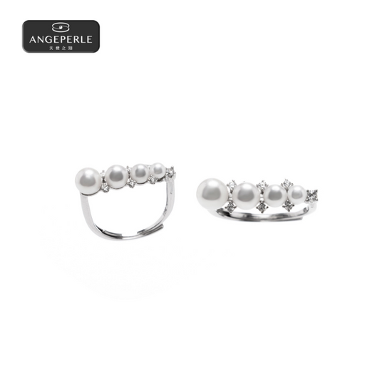 ANGEPERLE S925 Silver Seawater Pearl True Madama Pendant (TSZZN18)