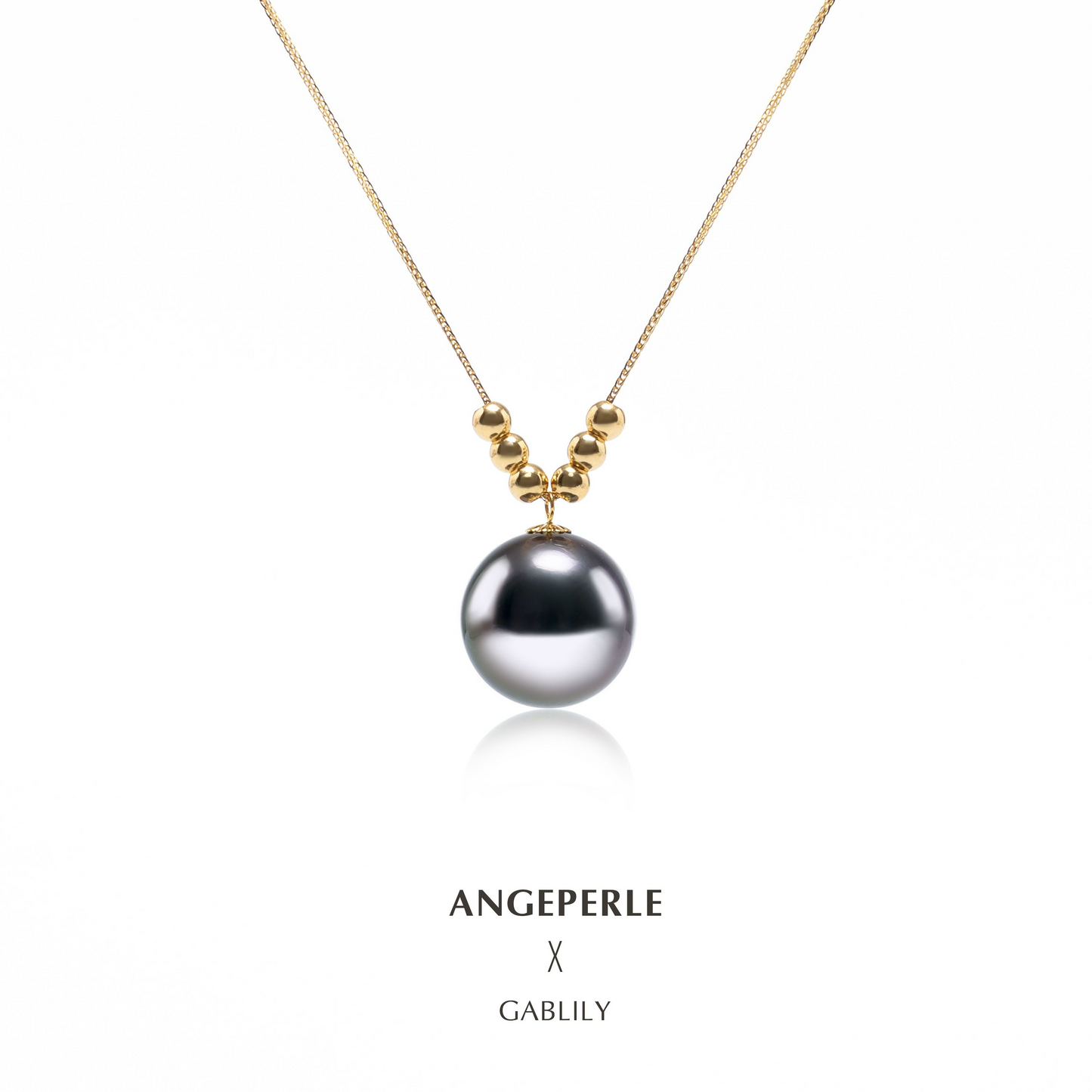 ANGEPERLE Seawater pearl Tahitian 6+1 pendant 10-11mm（TSJCY859）