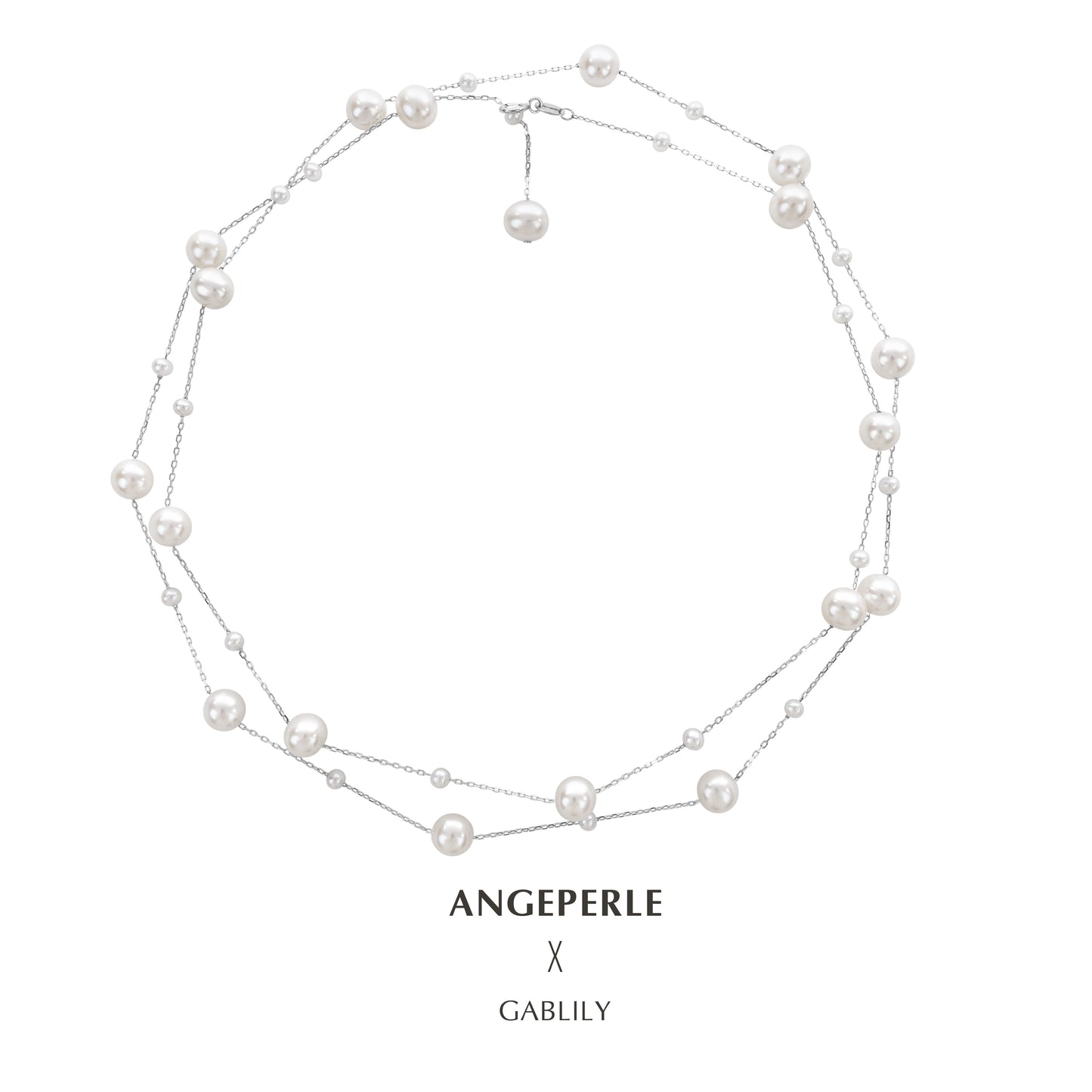 エンジェルズティアーズ S925 スターリングシルバー 淡水パール エクストラロング 星空ネックレスTSJCY225