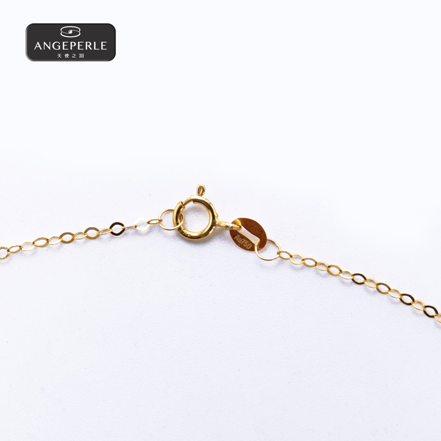 ANGEPERLE Seawater South Sea Golden Pearl Pendant 12-13mm TSGY04M