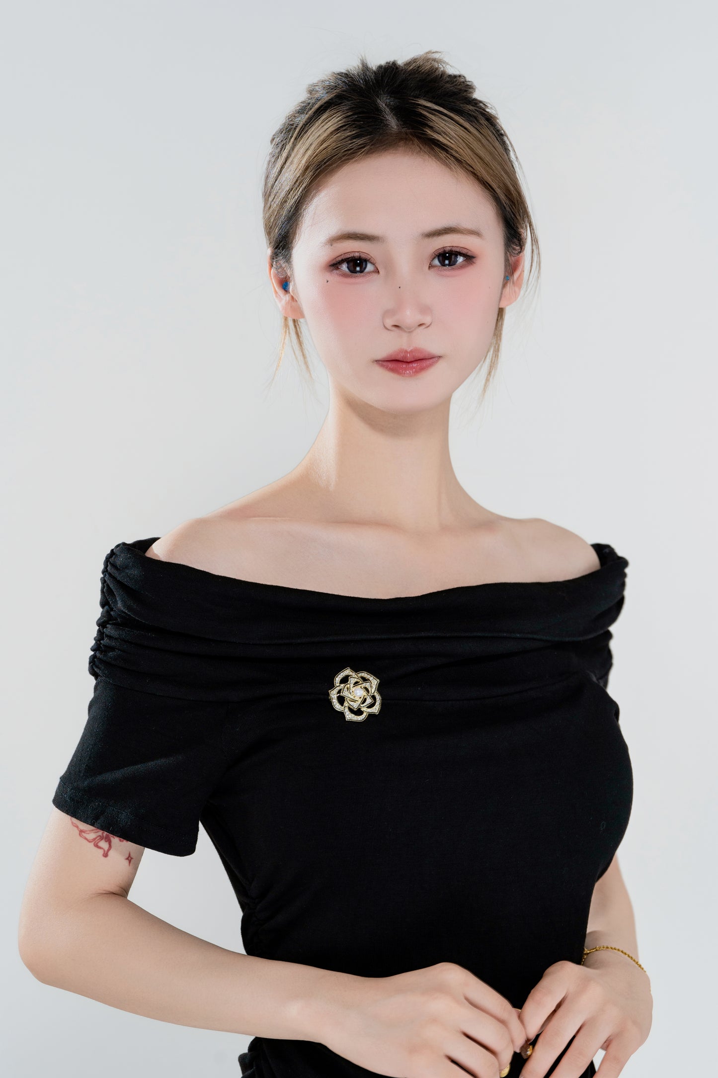 天使之淚 合金淡水珍珠胸針(TSXY075)