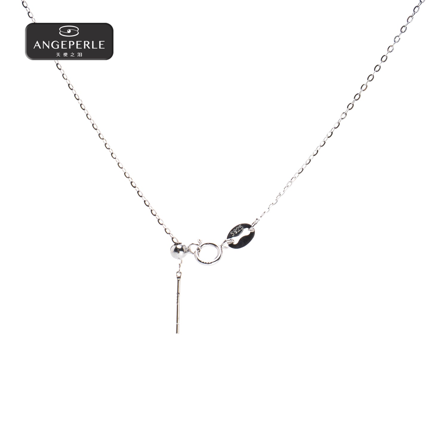 ANGEPERLE S925 Silver South Sea and Tahitian Pearl Pendant TKJ69