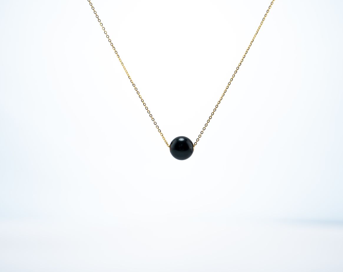 ANGELPERLE Plated Seawater Pearl Tahitian LuLuTong Pendant (TSJ526)